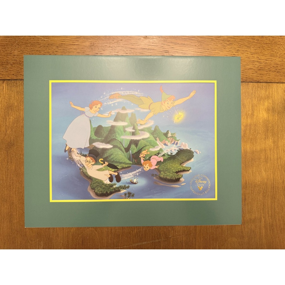 Disney Peter Pan Exclusive Commemorative Lithograph - The Disney Store - Vintage - Picture 3 of 3